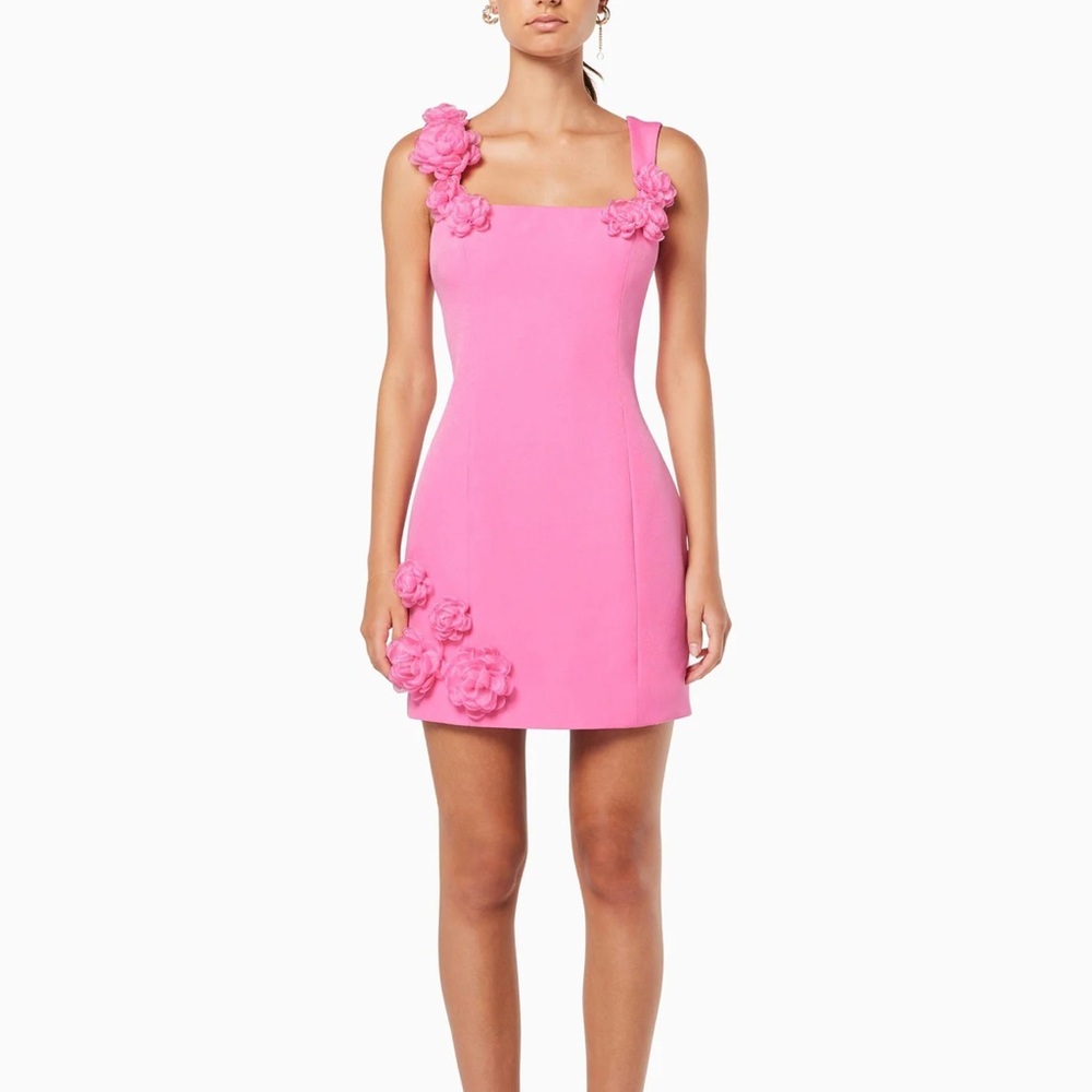Elliatt Pink Floral Mini Dress